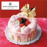 【クリスマス】アンリ・シャルパンティエ　ザ・ショートケーキ（フランボワーズ）４号（３～４人向）