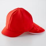 キッズ　タレ付き遮熱紅白帽子