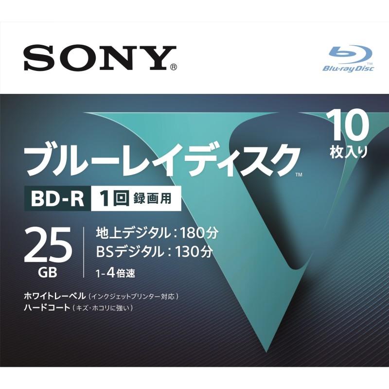 ＳＯＮＹ ブルーレイ ＢＤ－Ｒ １回録画用 １０枚入り