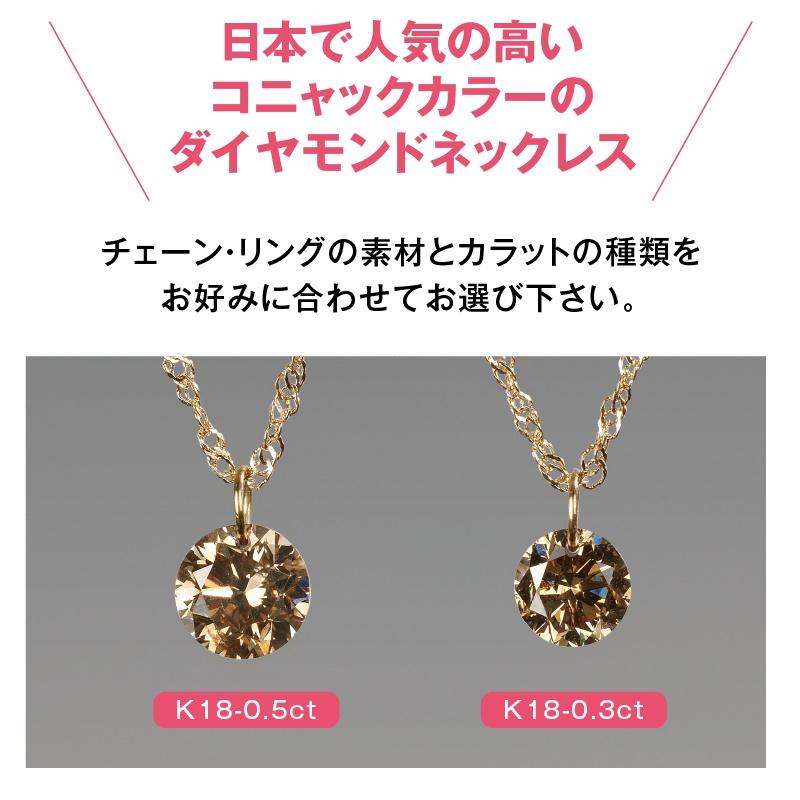 １８金レーザーホールダイヤモンドネックレス　０．５ｃｔ