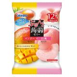 ぷるんと蒟蒻ゼリーパウチマンゴー＋白桃