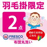 フレスコ丸洗い　羽毛掛限定コース２枚