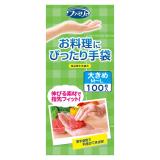 ■　ファミリーお料理にぴったり手袋ＭＬ半透明　１００枚