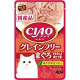 【在庫限り】ＣＩＡＯパウチ　グレインフリー　まぐろささみ入りほたて味　４０ｇ