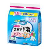 花王　リリーフ　パンツタイプ　まるで下着　２回分　ピンク　Ｌ２枚