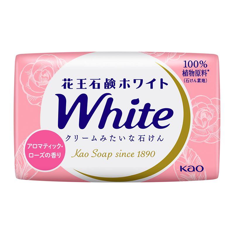 花王　石鹸ホワイト　アロマティック・ローズの香り　普通サイズ　６コ箱