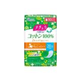 ■　ナチュラ　さら肌さらり　コットン１００％　よれスッキリ吸水ナプキン２０．５ｃｍ３０ｃｃ　２２枚