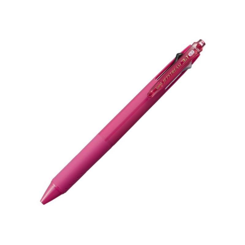 三菱鉛筆 多機能ペン ジェットストリーム 3&1 (0.7mm 3色+シャープペン) ローズピンク