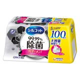 シルコット９９．９９％除菌ＷＴ本体大容量　１００枚