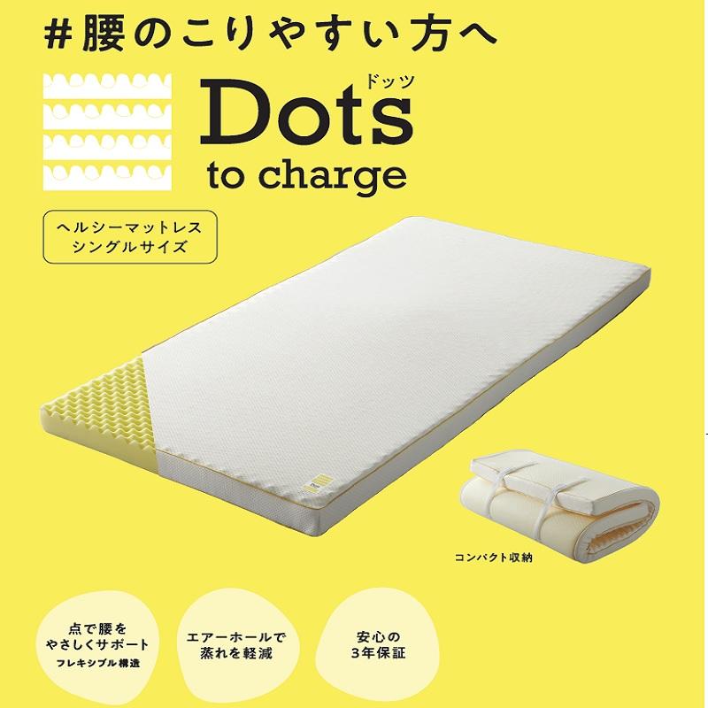 高反発 睡眠Labo Dots マットレス 西川 腰のこりやすい方へ購入を考え