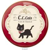 【予約商品】ハート　Ｃ．Ｃ．キャッツ肉球チョコ缶