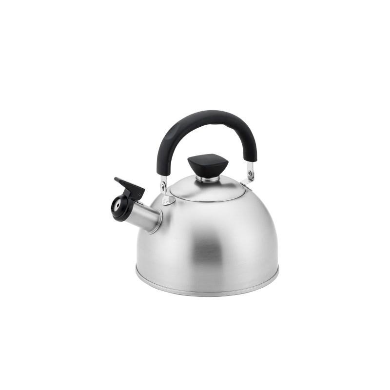 S-P Tea Kettle -28 Quart Tea Kettles Stovetop Whistling Teapot Stainless Steel Tea Pots for Stove Top Whistle Tea Pot, Black, 2.8 Quart