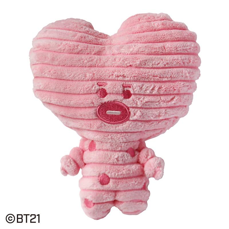 履き心地◎ ☆BT21 プラッシュドールコーデュロイ ○COOKY〈ピンク