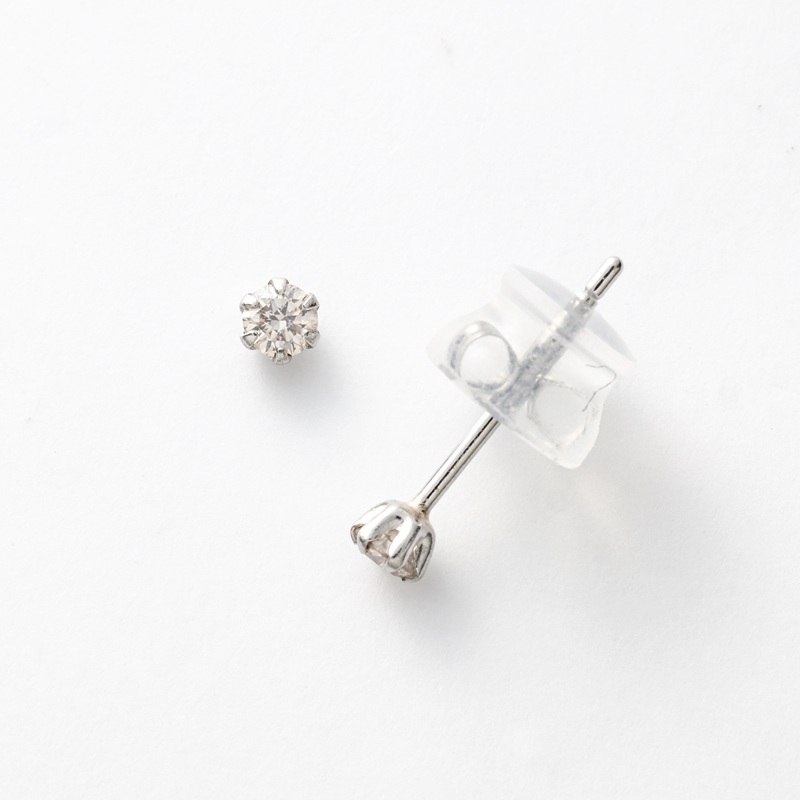 値段が激安 プラチナ ダイヤモンド ピアス 0．1ct: スクール・ホビー アクセサリー