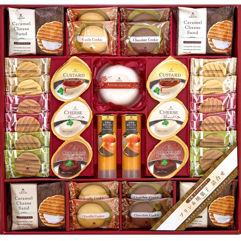 お歳暮期間限定販売 京都ラ・バンヴェント　プリン＆焼菓子詰合せ LBD-40R×5 【送料無料】(北海道・沖縄・離島は別途) 京都ラ・バンヴェント プリン＆焼菓子詰合せLBD-40R: ギフト・フード