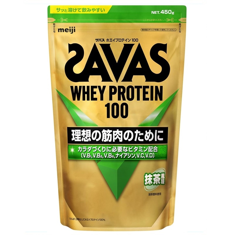 ザバスホエイプロテイン100抹茶風味450g: ヘルス・ビューティー