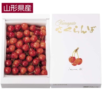 【お中元】「顔が見える果物。」山形県上山市産さくらんぼ（佐藤錦　６００ｇ）