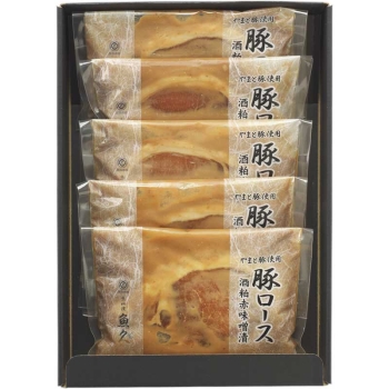 【お中元】京粕漬　魚久　やまと豚使用豚ロース酒粕赤味噌漬ＮＵ－５０