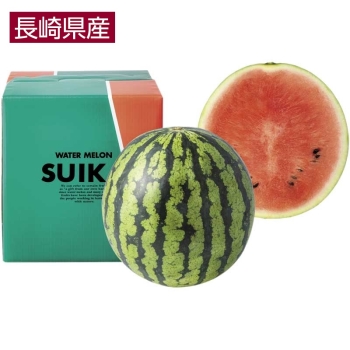 【お中元】長崎県産すいか　羅皇（らおう）６ｋｇ
