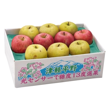 【お歳暮】ご自宅向け　青森県産サンふじ＆王林詰合せ（２．５ｋｇ）