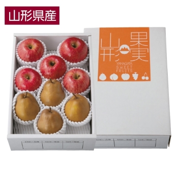 【お歳暮】山形県産　サンふじりんご＆ゴールドラ・フランス詰合せ（３ｋｇ）