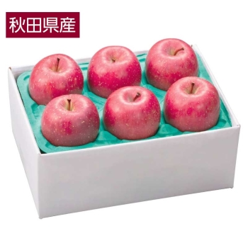 【お歳暮】秋田県産　糖度選果サンふじりんご（１．５ｋｇ）