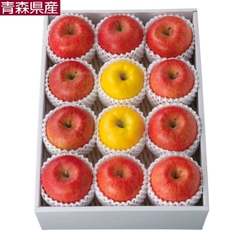 【お歳暮】青森県産　蜜入りサンふじ＆星の金貨詰合せ（３ｋｇ）