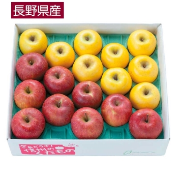 【お歳暮】長野県産　サンふじ＆シナノゴールド詰合せ（５ｋｇ）