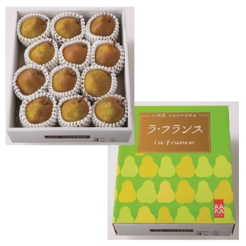 【お歳暮】「顔が見える果物。」山形県上山市産　ラ・フランス（４ｋｇ）