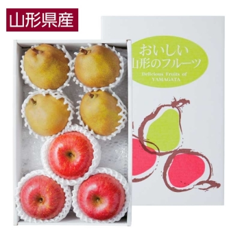 【お歳暮】山形県産　ラ・フランス＆ふじりんご詰合せ