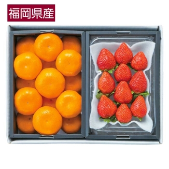 【お歳暮】福岡産　あまおう＆温州みかん詰合せ