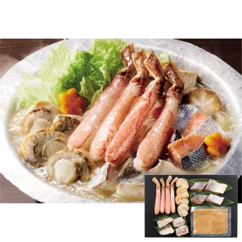 【お歳暮】北海道産　海鮮味噌鍋用詰合せ（２～３人前）Ｎ－６