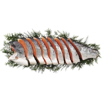 【お歳暮】ＭＥＬ認証銀鮭姿切り半身（甘塩味）Ｌ－２１