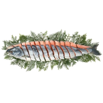 【お歳暮】北海道根室産　新巻鮭山漬姿切り（甘塩味）Ｌ－１２