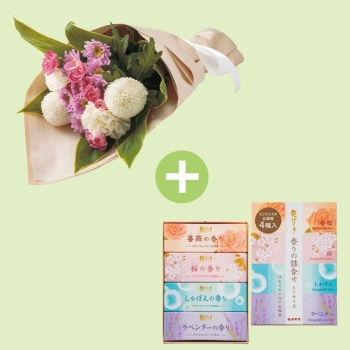 【母の日】母の日参りお供えブーケ「なごみ」お線香付き