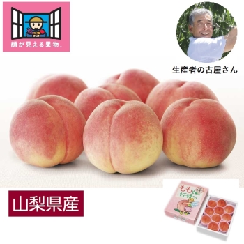 【お中元】「顔が見える果物。」山梨県御坂町産の桃３ｋｇ