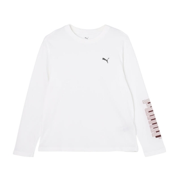 プーマ　レディース　ロゴミックスクロス　長袖Ｔシャツ