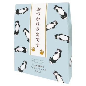 キモチ　ネコのきもちホットアイマスクアソート　（おつかれさまです）　３枚