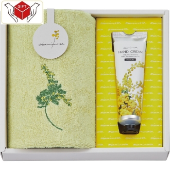 ミアミモザ　今治ハンドタオル＆ハンドクリーム　ＭＭＣ１０２５０