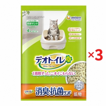 ■　【在庫限り】デオトイレ消臭・抗菌サンド４Ｌ×３