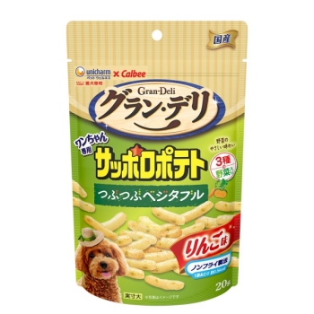 グラン・デリワンちゃん専用サッポロポテトつぶつぶベジタブルりんご味２０ｇ