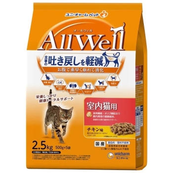 AW室内猫チキン味小魚ささみFD2．5kg: ヘルス