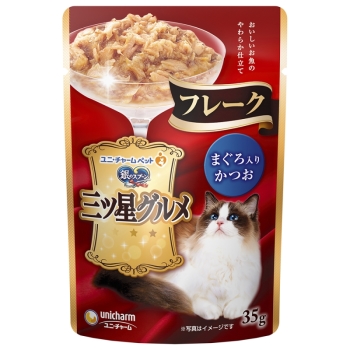 三ツ星グルメパウチフレークまぐろ入りかつお３５ｇ