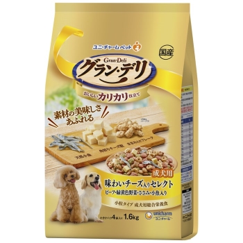 グラン・デリ　成犬用　味わいチーズ入りセレクト　１．６ｋｇ　カリカリ仕立て