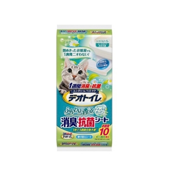 ■　デオトイレ　ふんわり香る消臭・抗菌シート　ナチュラルガーデンの香り　１０枚