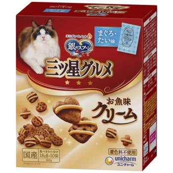 ■　銀のスプーン三ツ星グルメ　お魚味クリーム　まぐろ・たい味　１８０ｇ