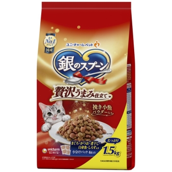 ■　銀のスプーン贅沢うまみ仕立て　まぐろ・かつお・煮干し・白身魚・しらす入り１．５ｋｇ