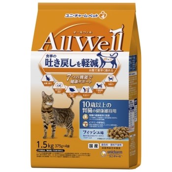 ＡｌｌＷｅｌｌ１０歳以上の腎臓の健康フィッシュ味挽き小魚とささみフリーズドライ１．５ｋｇ