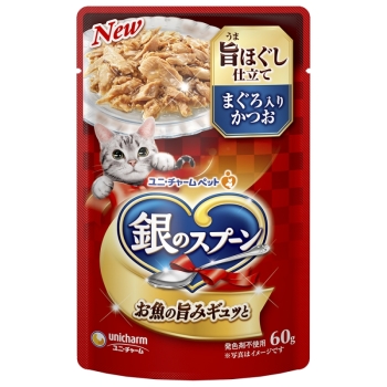 銀のスプーンパウチ旨みほぐし仕立てまぐろ入りかつお６０ｇ