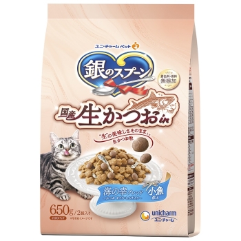 ■　銀のスプーン国産生かつおｉｎ　海の幸ブレンド小魚添え６５０ｇ